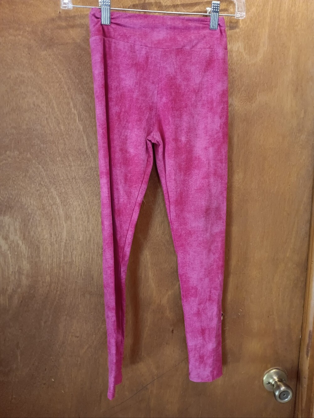 Lularoe Girls Fuchsia Stretch Leggings